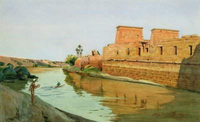 Philae on the Nile, 1894 by Alexander West